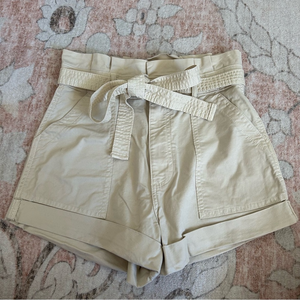 Abercrombie cargo paper bag shorts